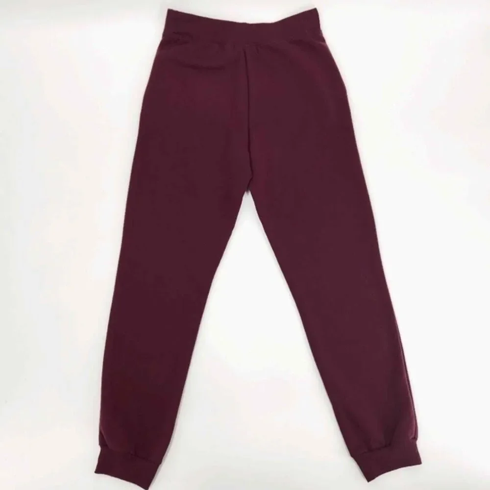 The Children's Place Uniform Fleece Jogger Pants Girl's Size 16 Burgundy Red